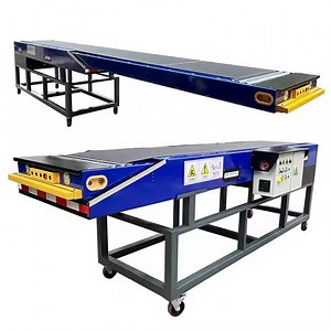 [Hot Item] OEM Custom 3 4 5 Sections Container Unloading Equipment Movable Economic Truck Loader Telescopic Portable Conveyor Belt