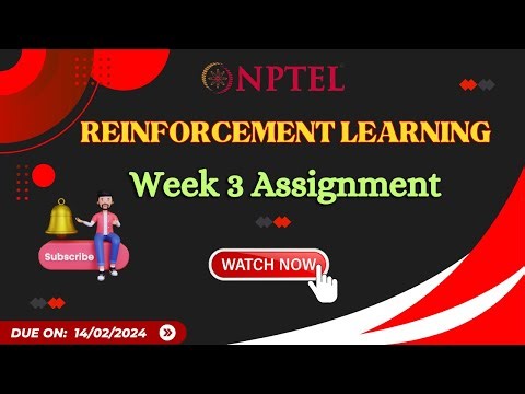 Week 3 RL Assignment Solutions || Reinforcement Learning || NPTEL || January 2024