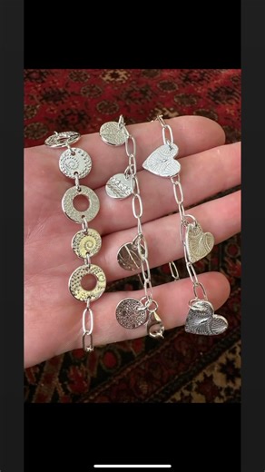 Beautiful silver bracelets. Learn the basics of magical silver clay and get some soldering practice too! A lovely workshop suitable for beginners and those who want to improve their skills. Just 2 spaces remaining… be quick! #SilverClay #Silverbracelet #Solderingpractice | Times to Treasure