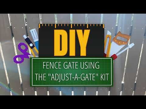 DIY Wood Fence Gate: Using the Home Depot "Adjust-A-Gate" Kit