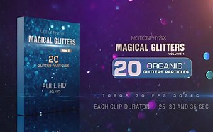 【醉清风制作】20组唯美闪烁光斑粒子叠加视频素材 VIDEOHIVE Magical Glitters Vol 1