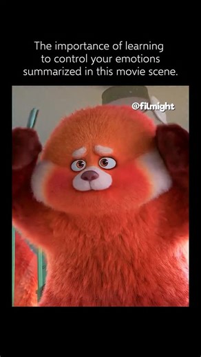 Filmight | Cinema & Laughs on Instagram: "🐼 Interesting Fact: Turning Red (2022) — Pixar intentionally leaned into a bold, exaggerated animation style inspired by anime and early 2000s coming-of-age cartoons. The red panda transformation was designed as a metaphor for puberty and overwhelming emotions, with animators using squash-and-stretch and rapid expression changes to mirror teenage feelings. Director Domee Shi also infused the film with personal cultural details from her own upbringing, w