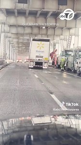 22K views · 409 reactions | Crews successfully righted a big rig on the Richmond-San Rafael Bridge crossing the San Francisco Bay after strong winds overturned the vehicle on Tuesday. The National Weather Service reported wind gusts as high as 70 mph that day. https://abc7ne.ws/3FqaumG | ABC7 News | Facebook