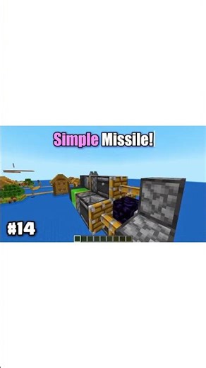 Missile in Minecraft 🤯🚀#shorts