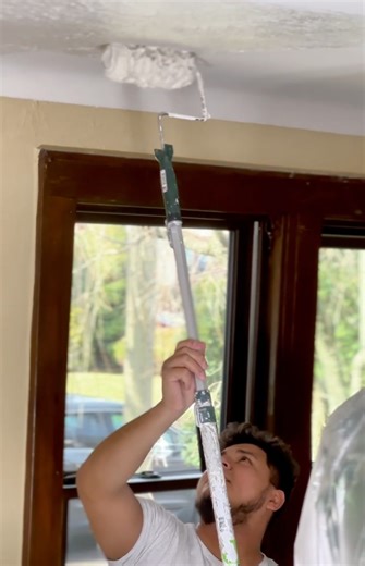 Elite Painting Services Plus on Instagram: "This is how we get rid of a textured ceiling—clean prep, the right process, and a smooth finish that makes a huge difference. Thinking about updating your space? Call us for a free quote: 516 697-2468 We take the pain out of painting. 🎨"