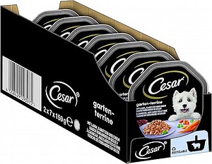 Cesar Hundefutter Nassfutter Empfehlung des Chefkochs Gruss der Saison, 7 er Pack, (7 x 2 Schalen x 150 g)