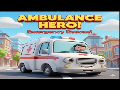 Ambulance Hero 💪 Cartoon