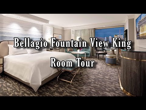 Bellagio Fountain View King Room Tour | Room Overlooking Las Vegas Strip