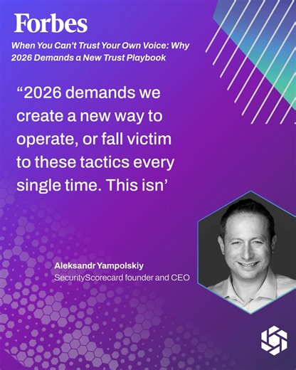 SecurityScorecard on Instagram: "🕵️‍♂️ Code words are in for 2026, and AI is why. AI forgeries surged 195% from 2024-2025, and the fallout isn’t hitting billionaires. It’s hitting families. Voices can be cloned. Crises can be faked. Trust is now the attack surface. In his most recent Forbes article, our Co-Founder and CEO Dr. Aleksandr Yampolskiy explains why one of the most important defenses now starts at home. Bad actor AI playbooks used to target individuals at scale are now the tools natio