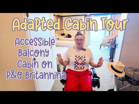 Accessible Cruise Cabin Tour | P&O Britannia Adapted Balcony Cabin C447