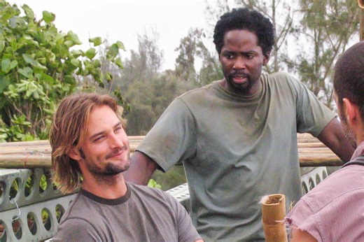 Harold Perrineau and Josh Holloway have a mini-'Lost' reunion with Second Gentleman Doug Emhoff
