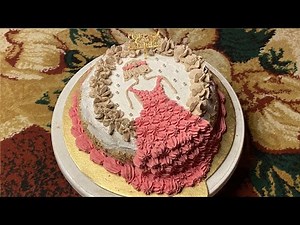 Birthday cake for Girls|| How to make birthday cake design for girls|| Theme cake