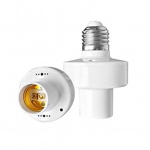 Motion Sensor Light Socket, E27 Smart Lamp Bulb Holder Adapter Auto On/Off Light Control for Outdoor Indoor Garage Light, Garage Basement Porch Storage Room