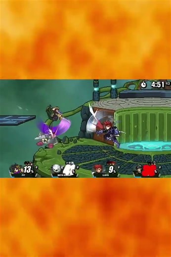 SSF2 Pit Vs Meta Knight Vs Lloyd Vs Marth