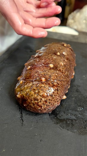 Sea ​​cucumber sashimi #sushi #cooking #japanese