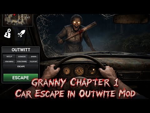 GRANNY CHAPTER 1 CAR ESCAPE 😱 | OUTWIT MOD GAMEPLAY 🔥 FULL ESCAPE
