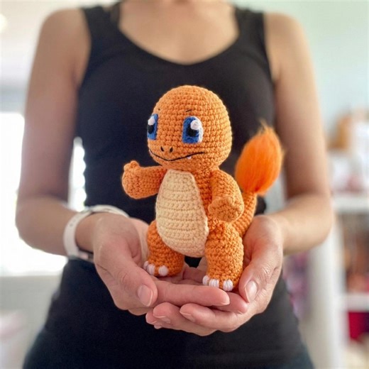 Charmander Crochet Pattern, Crochet PDF Pattern, Charmander Amigurumi Tutorial PDF, Beginner Crochet Pattern Tutorial - Etsy