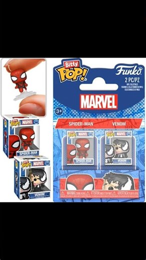 Spider-Man and Venom Funko Bitty Pop! Mini-Figure 2-Pack
