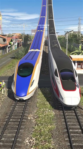 Fast Train Drops from the Sky… Almost Causes a Huge Crash! 😱🚆 #railtrack #train #highspeedtrain
