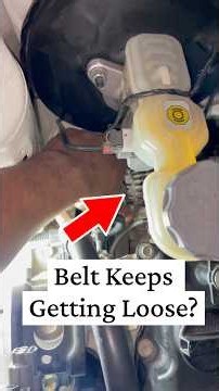 AC & Fan Drive Belt Keeps Getting Loose? Here’s How to Adjust It Properly