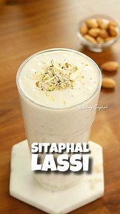 Sitaphal Lassi 🌟 Creamy, dreamy, and oh-so-delicious! Custard apple lassi is the treat you didn’t know you needed. 🥛🍈 #FlavorFusion Ingredients 1.⁠ ⁠1 Sitaphal (Custard Apple) 2.⁠ ⁠1 cup Curd 3.⁠ ⁠soaked Dry Fruits 4.⁠ ⁠1 tbsp Condensed Milk Instructions: 1. Remove the seeds from the custard apple (sitaphal). 2. In a BlendJet, add 1 cup of curd, the seedless sitaphal, soaked dry fruits, and 1 tablespoon of condensed milk or your preferred sweetener. 3. Blend until smooth. 4. Pour into a glass