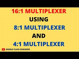 16:1 Multiplexer using 8:1 Mux and 4:1 Mux | Explained in Tamil | Middle Class Engineer |
