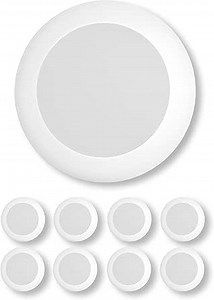 Vivio Lighting 8 Pack 7.5 Inch White LED Disk Light Ceiling Light Fixture Dimmable 3000K/4000K/5000K 3 Color Selectable 1080LM 15W LED Disk Light for Kitchen, Laundry Room, Closet, Bathroom