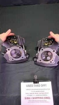 Harley M8 CVO 117 Cylinder Heads | 16501091 16501094 | STOCK# 1112