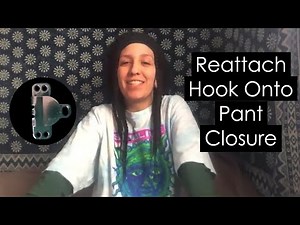 How to Reattach Hook On Pant Closure