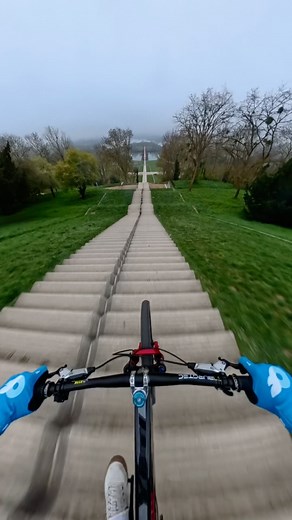 Lewis Buchanan on Instagram: "Wow…This felt crazy!!! 😳🫣 Bombing down as fast as I could made this even more gnarly and I had to be so aware that no one was coming up the stairs, there was a window of it looking clear of people so I went for it! 😳 The sound of the tyres on the concrete is super satisfying too 🔊. @onlyfans"
