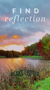 Fall colors and time to reflect. Peaks of Otter Lodge is the perfect spot to get away in autumn. | Peaks of Otter Lodge