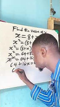 Solving algebraic equations x = 8+x #maths #basicproblems #algebra #viral #fyp