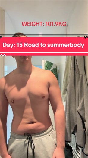 Day: 15 Road to summerbody #BodyTransformation #BeforeAndAfter #FatLossJourney #6MonthsTransformation #GymTok
