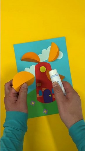 Crafting A Wonderful Windmill! | Mister Maker 🧑‍🎨 #Shorts