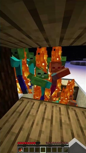 very safe house #minecraft #minecraftshorts #house #zombie #minecraftbuilding