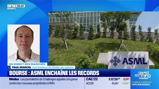 En direct des marchés : Bourse, ASML enchaîne les records - 21/04