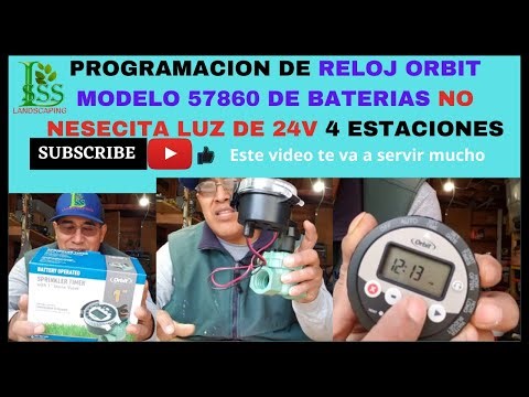 PROGRAMACION DE RELOJ ORBIT 57860 DE VATERIAS 4 ESTACIONES NO NESECITA LUZ DE 24V