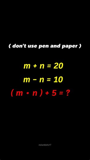 Indian Maths on Instagram: "Can you solve it? Follow for more. #maths #reasoning"