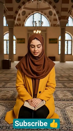 she is Recitation in the mosque.best femal voice