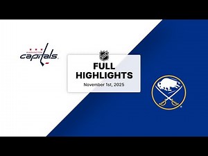 NHL Highlights | Capitals vs. Sabres | November 01, 2025