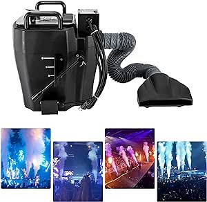 Fog Machine, Portable 3500w Dry Ice Machine Fogger, Low Smoke Machine for Wedding Party Halloween Holidays DJ Stage Effect