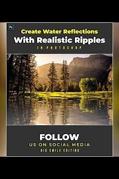 How to Create Water Reflections With Realistic Ripples - Photoshop Tutorial