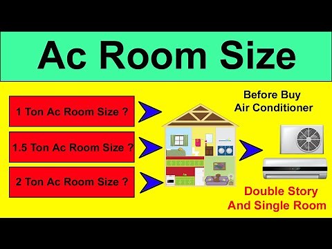 How to Calculate Room Area For AIR Conditioner || Ac Room Size 1 Ton 1.5 Ton 2 Ton