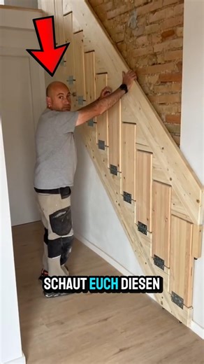 Geniale faltbare Treppe im Mini Raum 🤯