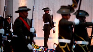 At the going down of the sun - what are the words to For The Fallen by Laurence Binyon and why is it recited on Anzac Day?
