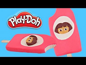 Play doh Popsicle Dora The Explorer | How To Make Playdough Popsicle Dora & Friends