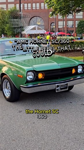 🐝 Small but mighty — a forgotten gem from AMC’s boldest years! ⚡ #AMCHornet #SC360 #CompactMuscle #V8Vibes #UnderratedCars | V8 Engine