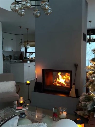 Invicta 800 Grande Vision Double Face #şömine #fireplace #interiordesign #yılbaşı #chrsitmas