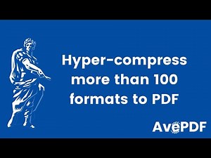 How to Hyper-compress more than 100 formats to a PDF online