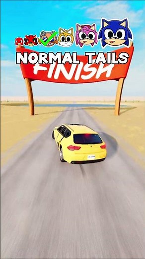 Big & Small SONIC CARS vs Giant Water Lakes